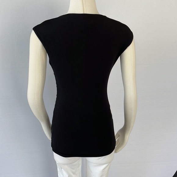 WHBM  Extended Sleeve Ruched Ruffle Top Size Small - Picture 11 of 14